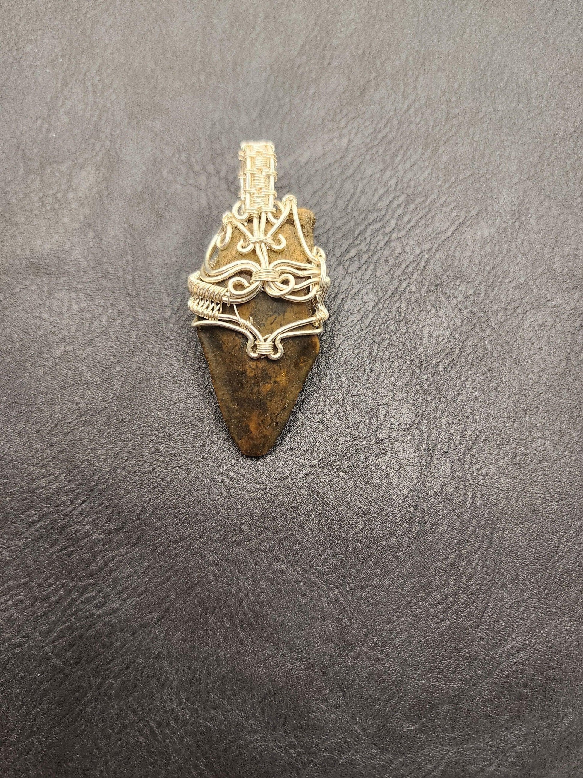 Wire Wrapped Shark Tooth - ST4 - Beaunique Boutique
