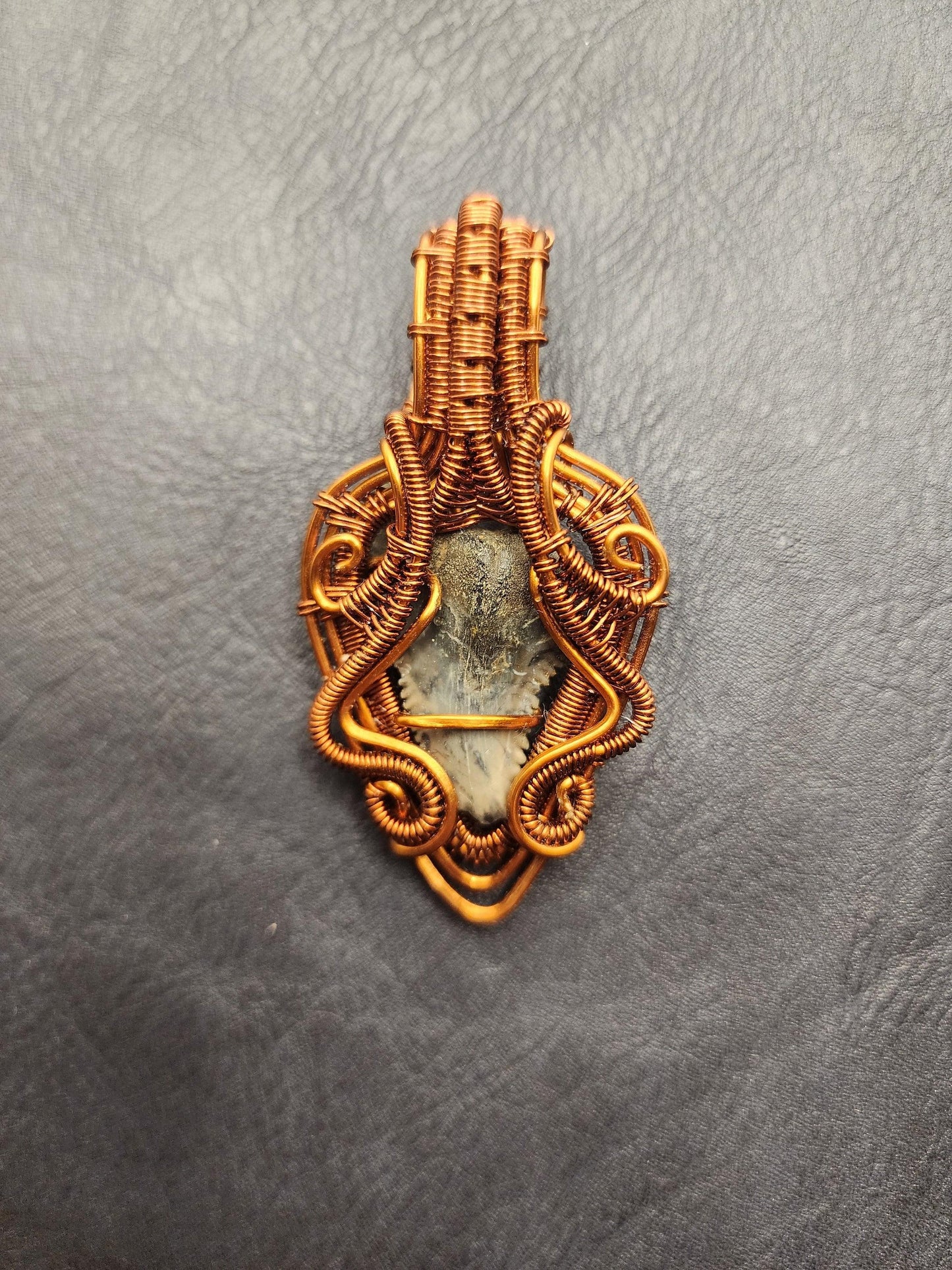 Wire Wrapped Shark Tooth - ST8 - Beaunique Boutique